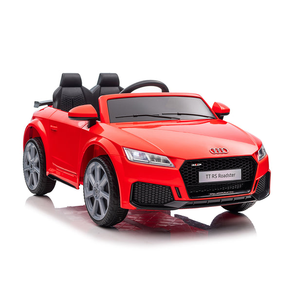 Audi TT RS 12V electric car with LED lights music, Bluetooth remote control, 3-5km/h