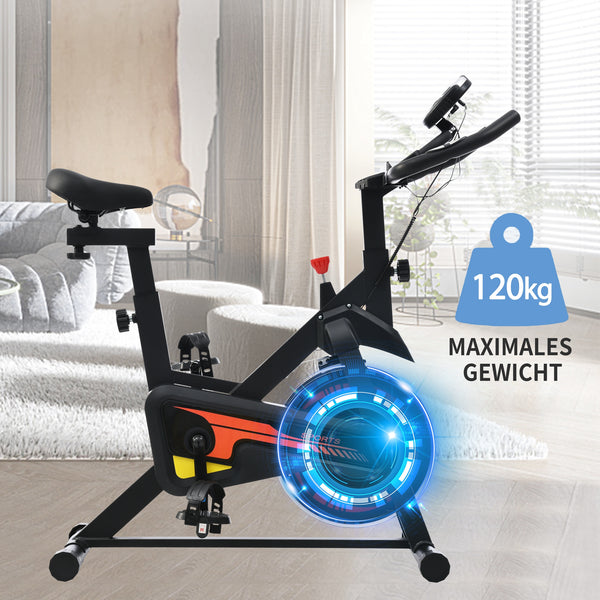 Fitness bike with electronic display.
