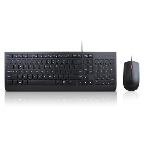 Keyboard and Mouse Lenovo 4X30L79883 Black QWERTY Qwerty US-0