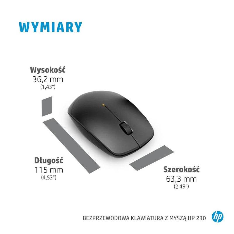 Keyboard and Mouse HP 18H24AA Black-5