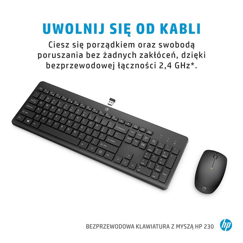 Keyboard and Mouse HP 18H24AA Black-4