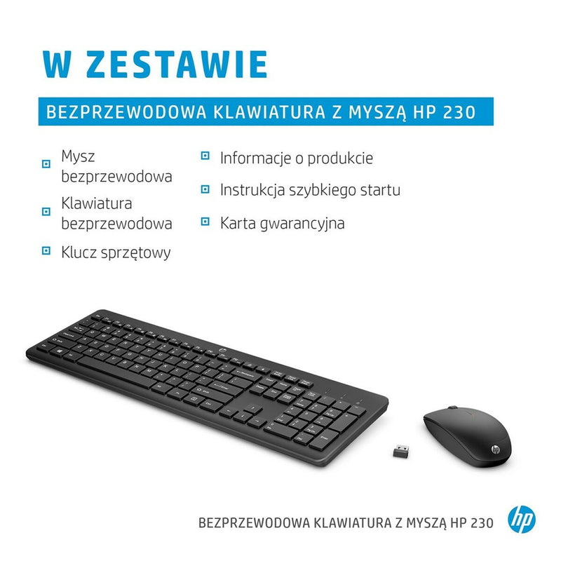 Keyboard and Mouse HP 18H24AA Black-2