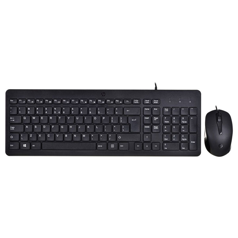 Keyboard and Mouse HP 150 Black QWERTY Qwerty US-0