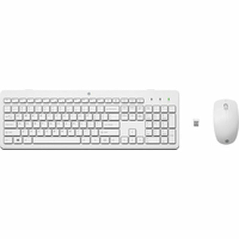 Keyboard HP 3L1F0AA White Spanish Qwerty-0