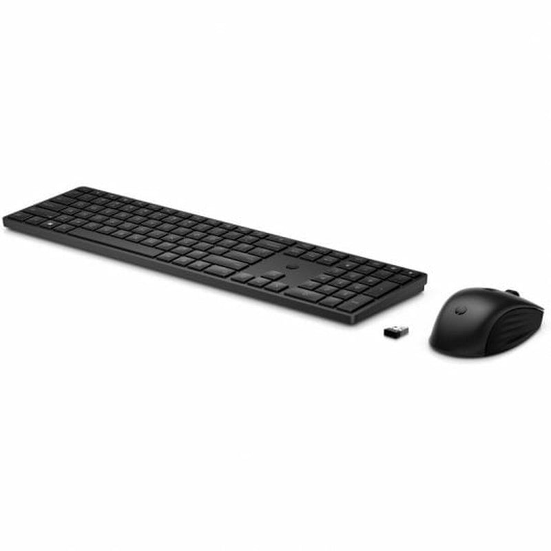 Keyboard and Mouse HP 4R013AA Black Spanish Qwerty-0