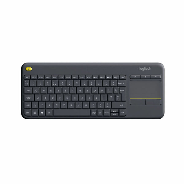 Keyboard Logitech K400 Plus Tv Black Spanish Qwerty QWERTY-0