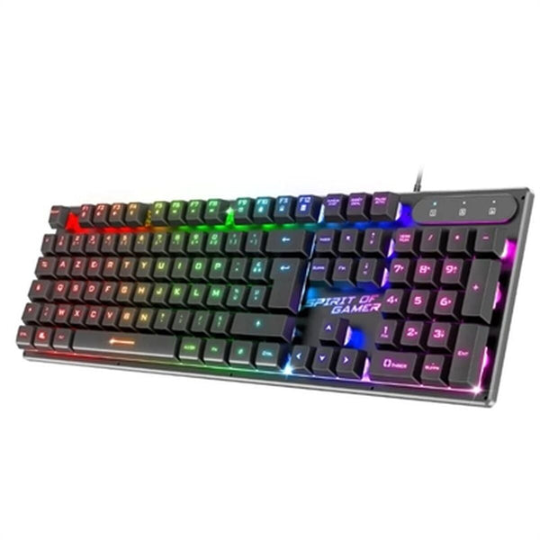 Keyboard Spirit of Gamer PRO-K1 Spanish Qwerty Black-0