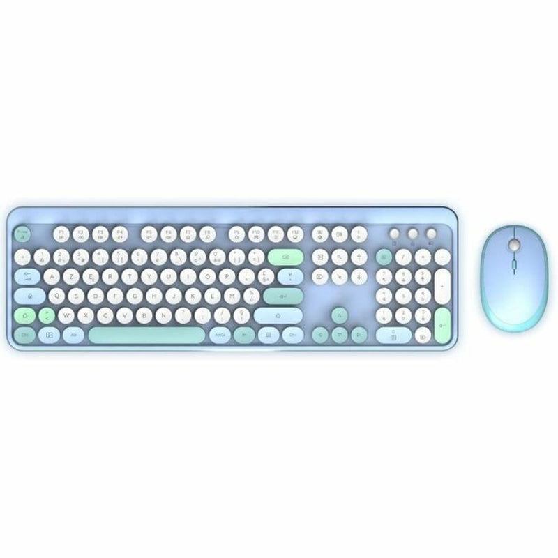 Keyboard and Mouse Mobility Lab Pure Color Blue Azerty French-0