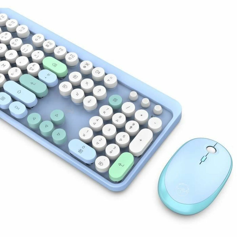 Keyboard and Mouse Mobility Lab Pure Color Blue Azerty French-2