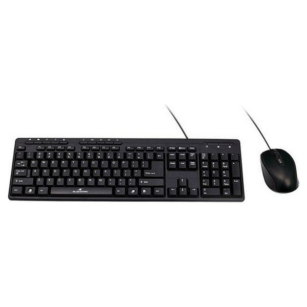 Keyboard and Mouse Bluestork BSPACKFIRSTII Black French AZERTY-0