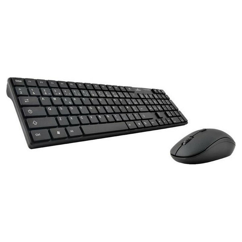 Keyboard and Mouse Bluestork BLU3760162063431 AZERTY Black-0