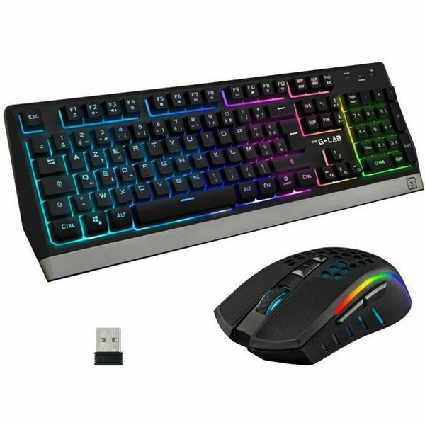 Keyboard and Mouse The G-Lab Combo Tungsten French AZERTY-0