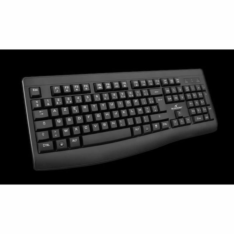 Keyboard and Mouse Bluestork Clavier Souris Sans Fil Black-2