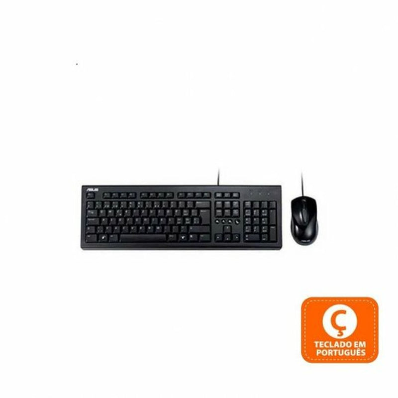 Keyboard and Mouse Asus U2000 Black-2