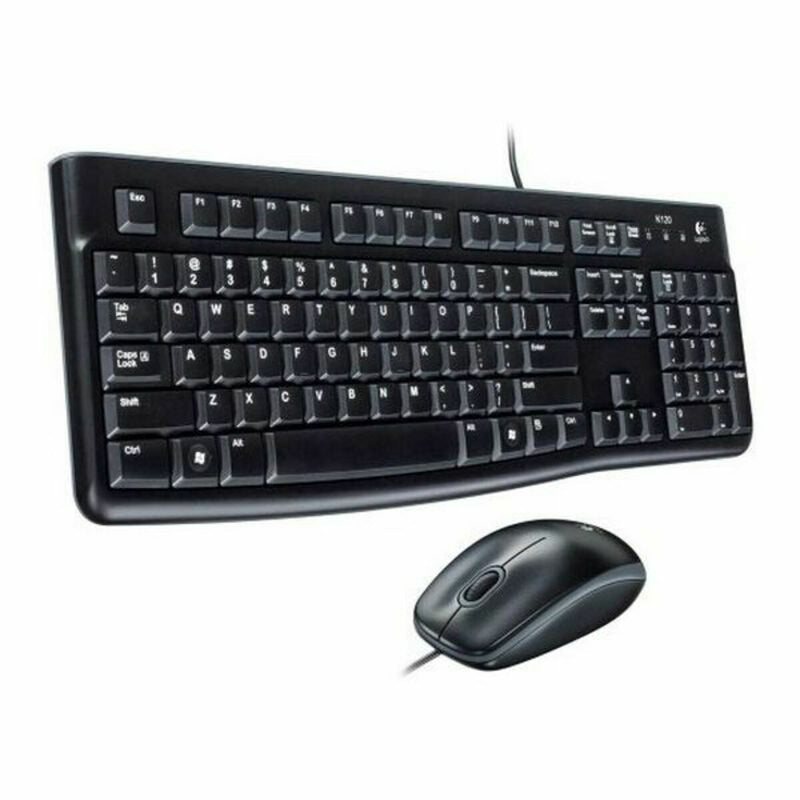 Keyboard and Mouse Logitech MK120 Black Spanish Qwerty-8