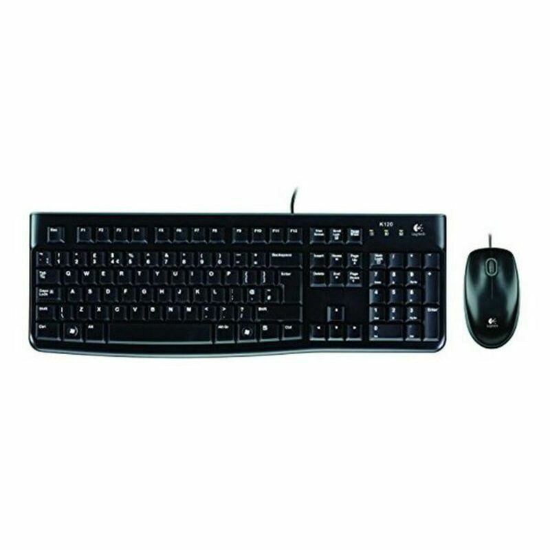 Keyboard and Mouse Logitech MK120 Black Spanish Qwerty-7