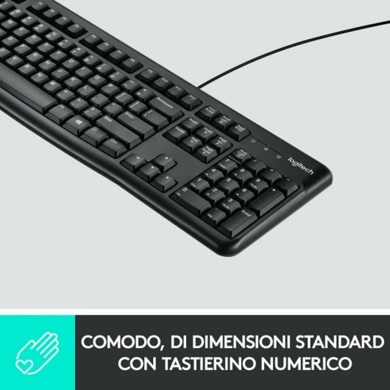 Keyboard Logitech Black Spanish Qwerty-7