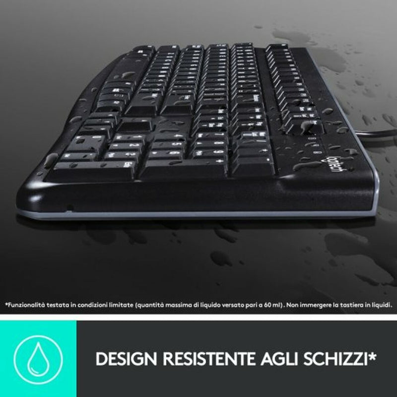 Keyboard Logitech Black Spanish Qwerty-4