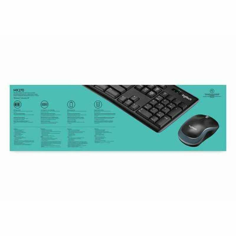 Mouse & Keyboard Logitech LGT-MK270-US Black QWERTY Qwerty US-2