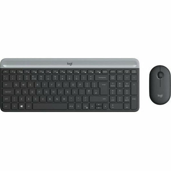 Keyboard and Mouse Logitech 920-009196 Black QWERTY-0