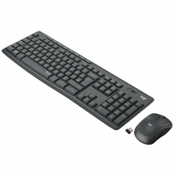 Keyboard Logitech Black Spanish Qwerty-0