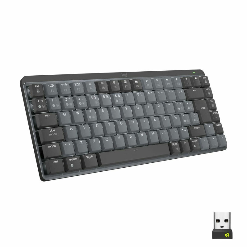 Bluetooth Keyboard Logitech MX Mini Mechanical Black Grey Qwerty US-0