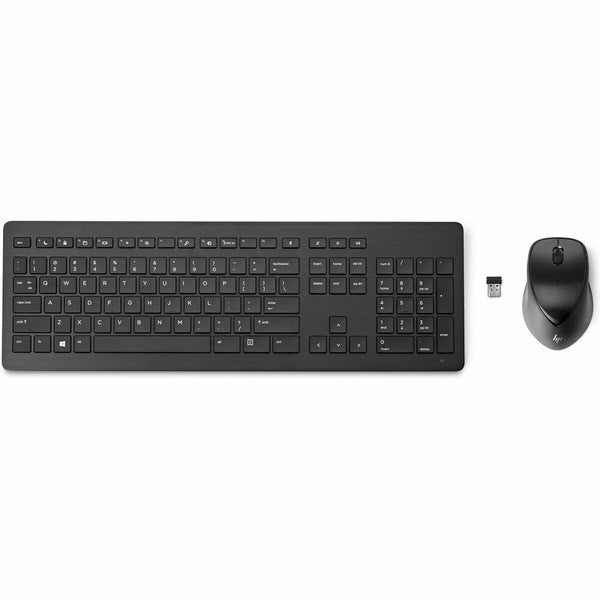 Keyboard and Mouse HP 950mk Black Spanish Qwerty-0