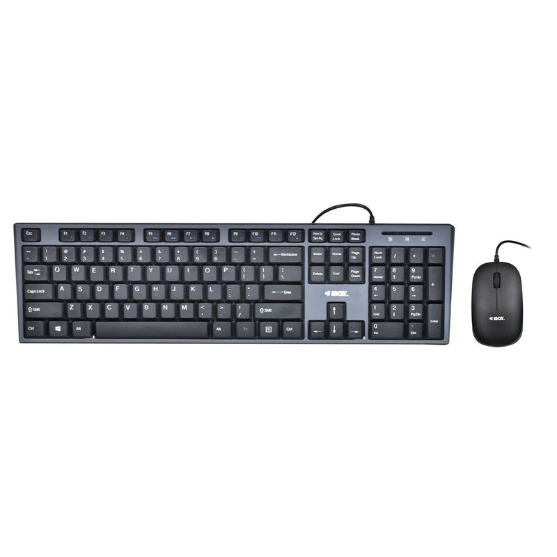 Keyboard and Mouse Ibox IKMS606 Qwerty US Black QWERTY-0