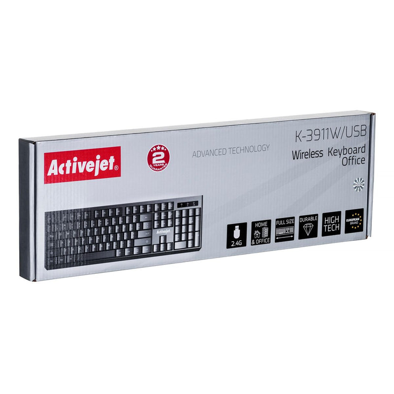 Keyboard Activejet K-3911W Black QWERTY-2