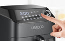 LEACCO 4.5L 1050W Non-fat Air Fryer AF020 (valkoinen)