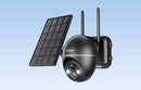 Wireless 5MP WiFi outdoor camera ieGeek ZS-GX4S black with solar panel