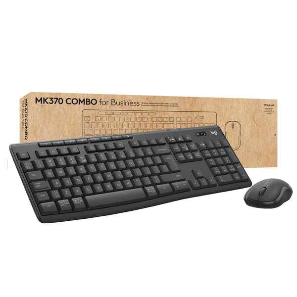 Keyboard and Mouse Logitech MK370 Graphite German QWERTZ-0