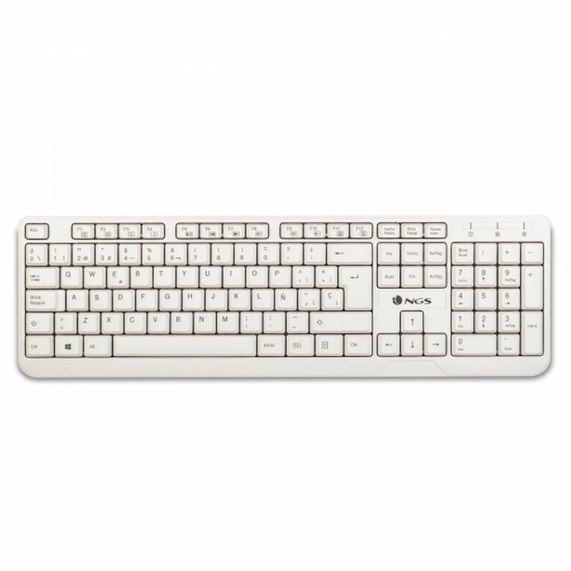 Keyboard NGS NGS-KEYBOARD-0284 White-1