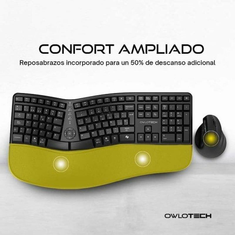 Keyboard and Mouse Owlotech EK500 Black-3