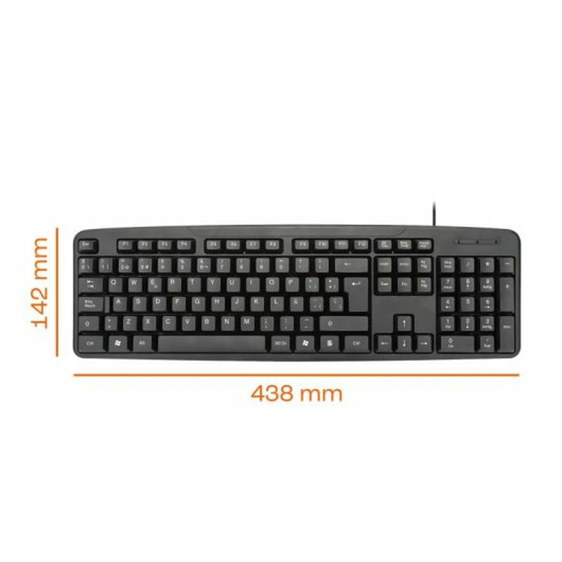 Keyboard PcCom Black-2