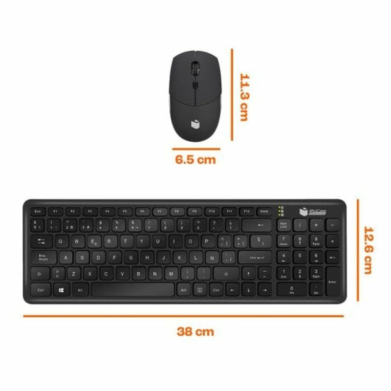 Keyboard PcCom Essential Black-3