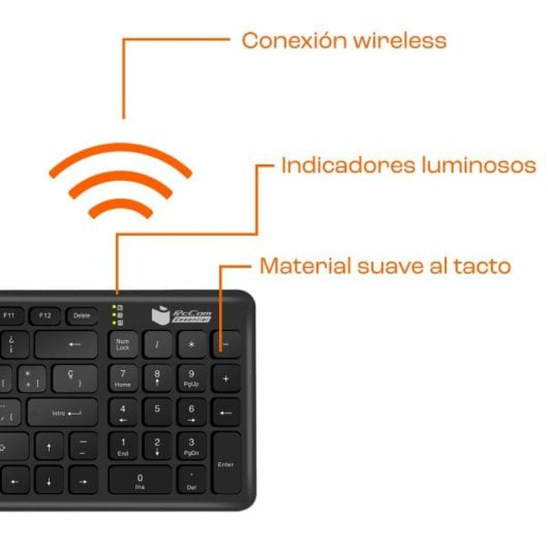 Keyboard PcCom Essential Black-1