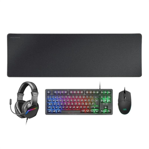 Keyboard and Mouse Mars Gaming MCPRGB3ES Black-0