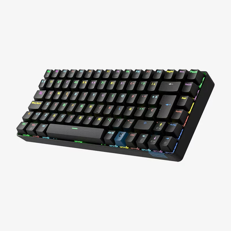 Keyboard Hiditec GKE010005 Black Spanish Qwerty QWERTY-1