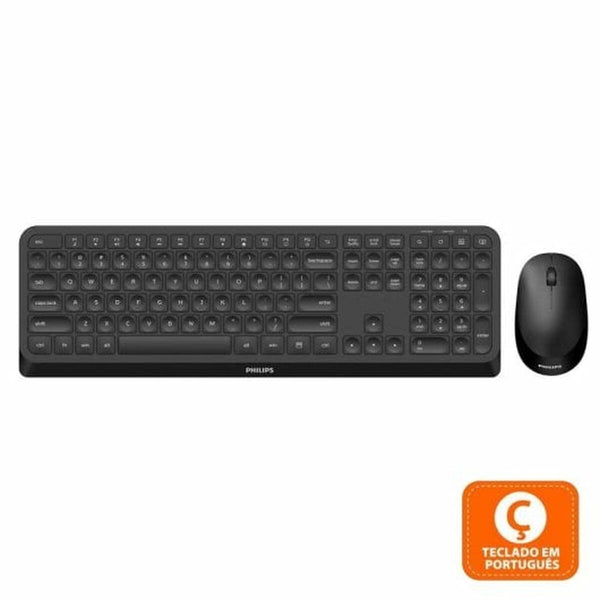 Keyboard Philips Black QWERTZ-0