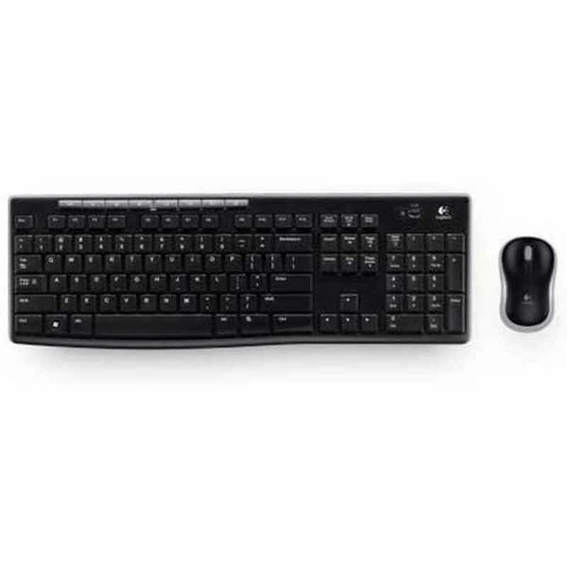 Mouse & Keyboard Logitech LGT-MK270-US Black QWERTY Qwerty US-1