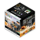 Comfy Nest CN-AFD45WS – 2400 W digitaalinen ilmakeitin, 2 ruostumatonta koria, ikkuna, 9 L