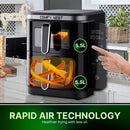 Comfy Nest CN-06184 – 2800W Kaksikori-ilmakeitin ikkunalla ja sivupaneelilla – 11L