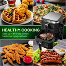 Comfy Nest CN-06184 – 2800W Kaksikori-ilmakeitin ikkunalla ja sivupaneelilla – 11L