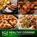 Comfy Nest CN-AFD45WS – 2400 W digitaalinen ilmakeitin, 2 ruostumatonta koria, ikkuna, 9 L