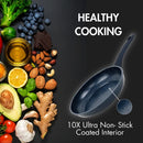 Herzberg 7-osainen keittiövälineistö marmoripinnoitetulla valuraudalla