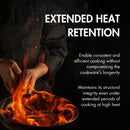 Herzberg 7-osainen keittiövälineistö marmoripinnoitetulla valuraudalla