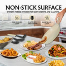 Herzberg HG-WDMRB15: 15-osainen keittiövälineistö graniittipinnoitteella ja puukahvoilla