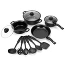 Herzberg 12 Pieces Stainless Steel Cookware Set