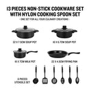 Herzberg 12 Pieces Stainless Steel Cookware Set